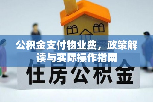 云溪公积金支付物业费，政策解读与实际操作指南